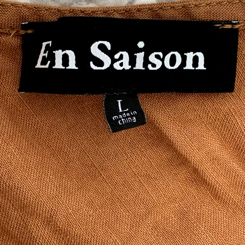 En Saison Plamero Colorblock Sleeveless Midi Dress‎ in Navy/Tan/Cream - Picture 7 of 12